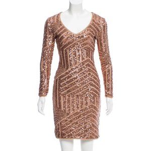 BCBG MAX AZRIA Sequin Mini Dress-Size XS